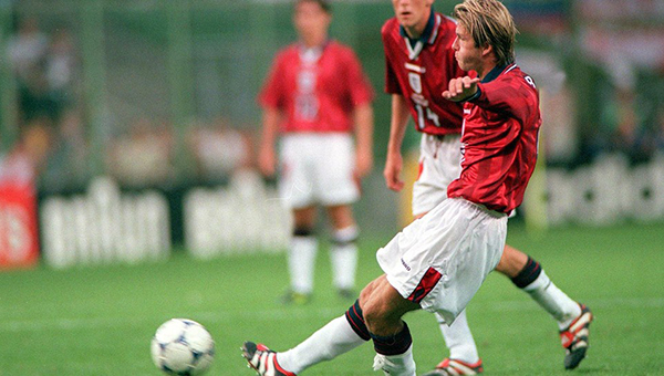 David Beckham vs Colombia, France 1998