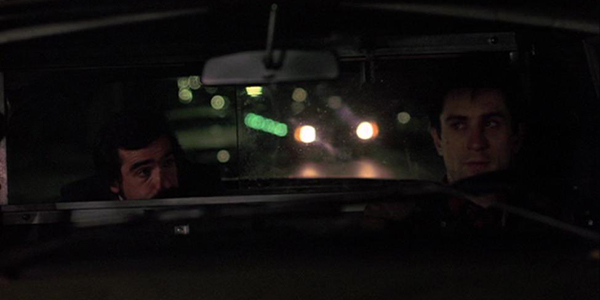 Travis transports a husband in Taxi Driver