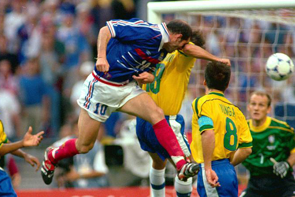 Zinedine Zidane vs Brazil, France 1998
